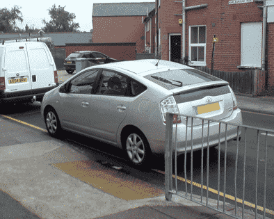 Dropped Curb Parking