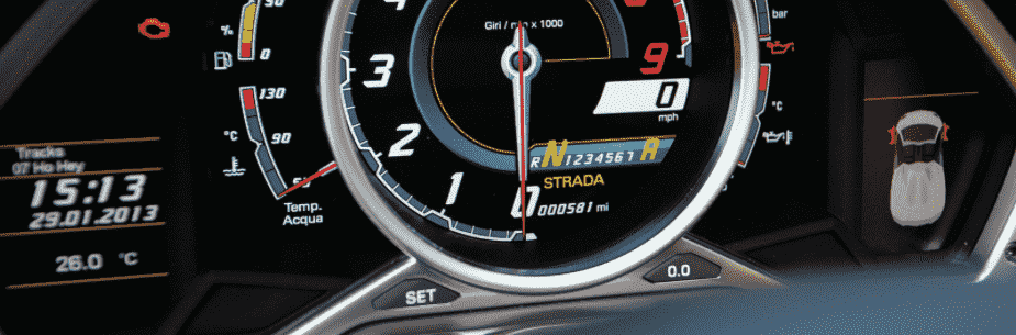 Photo of supercar with low mileage with insurance